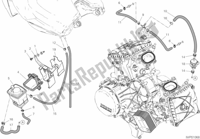 Toutes les pièces pour le Filtre à Cartouche du Ducati Superbike 1299R Final Edition 2018